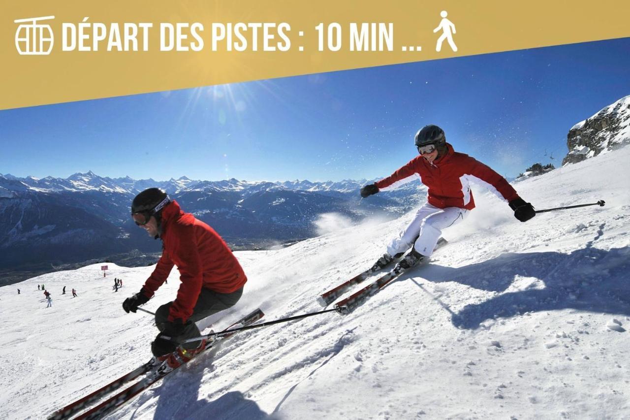 Plein Ciel I Balcony I Close To Cable Cars I Car Park Crans-Montana Ngoại thất bức ảnh