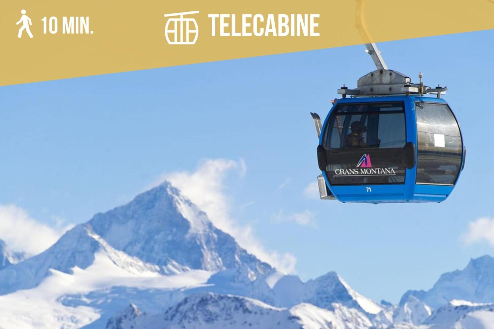 Plein Ciel I Balcony I Close To Cable Cars I Car Park Crans-Montana Ngoại thất bức ảnh